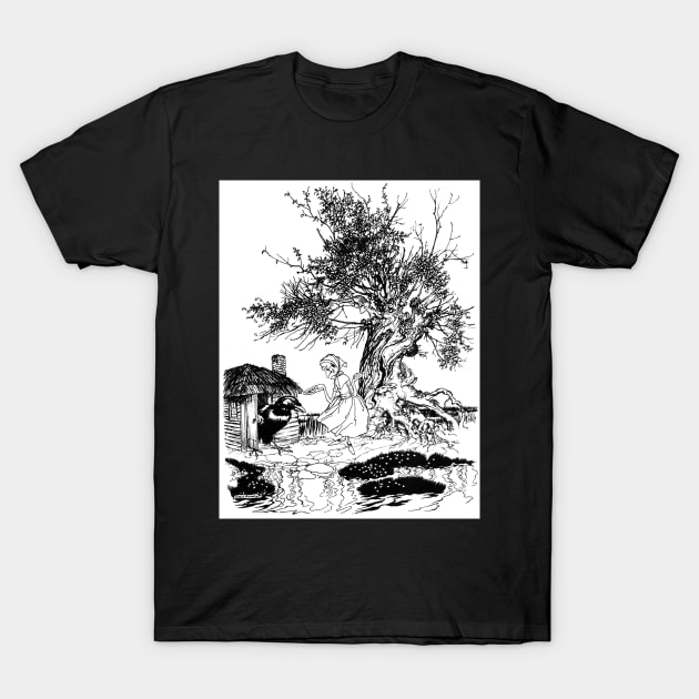 The Elf Mound - Arthur Rackham T-Shirt by forgottenbeauty